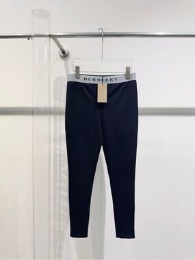 🚩steal Burberry  Leggings with Light Gray Branded Waistband